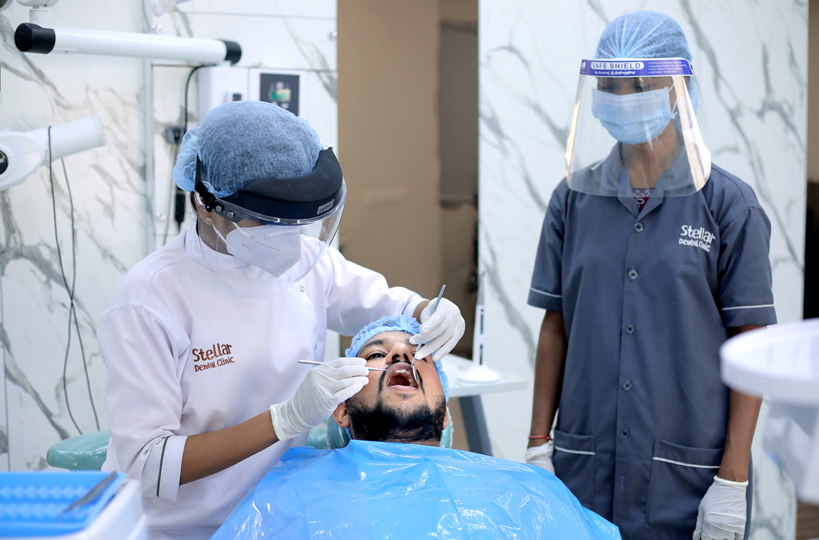 Complete dental restoration treatment