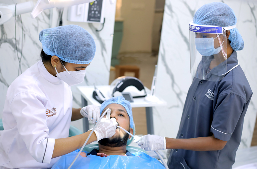 Advanced dental laser equipment at Stellar Dental
